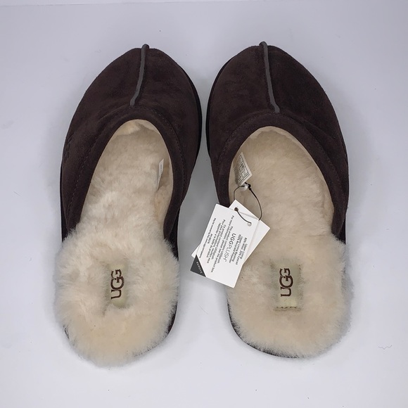 New UGG Men’s Espresso Scuff Slippers size 9 - Picture 2 of 7